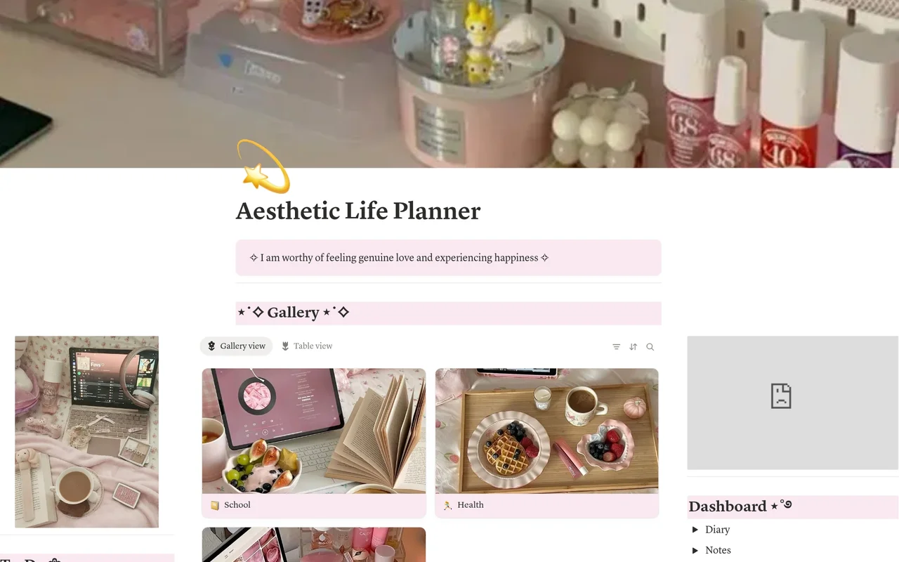Aesthetic Planner preview