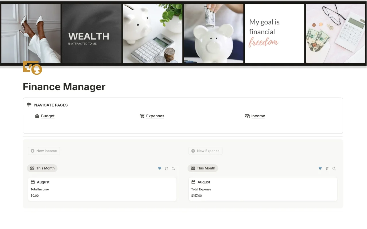 Finance Organizer preview