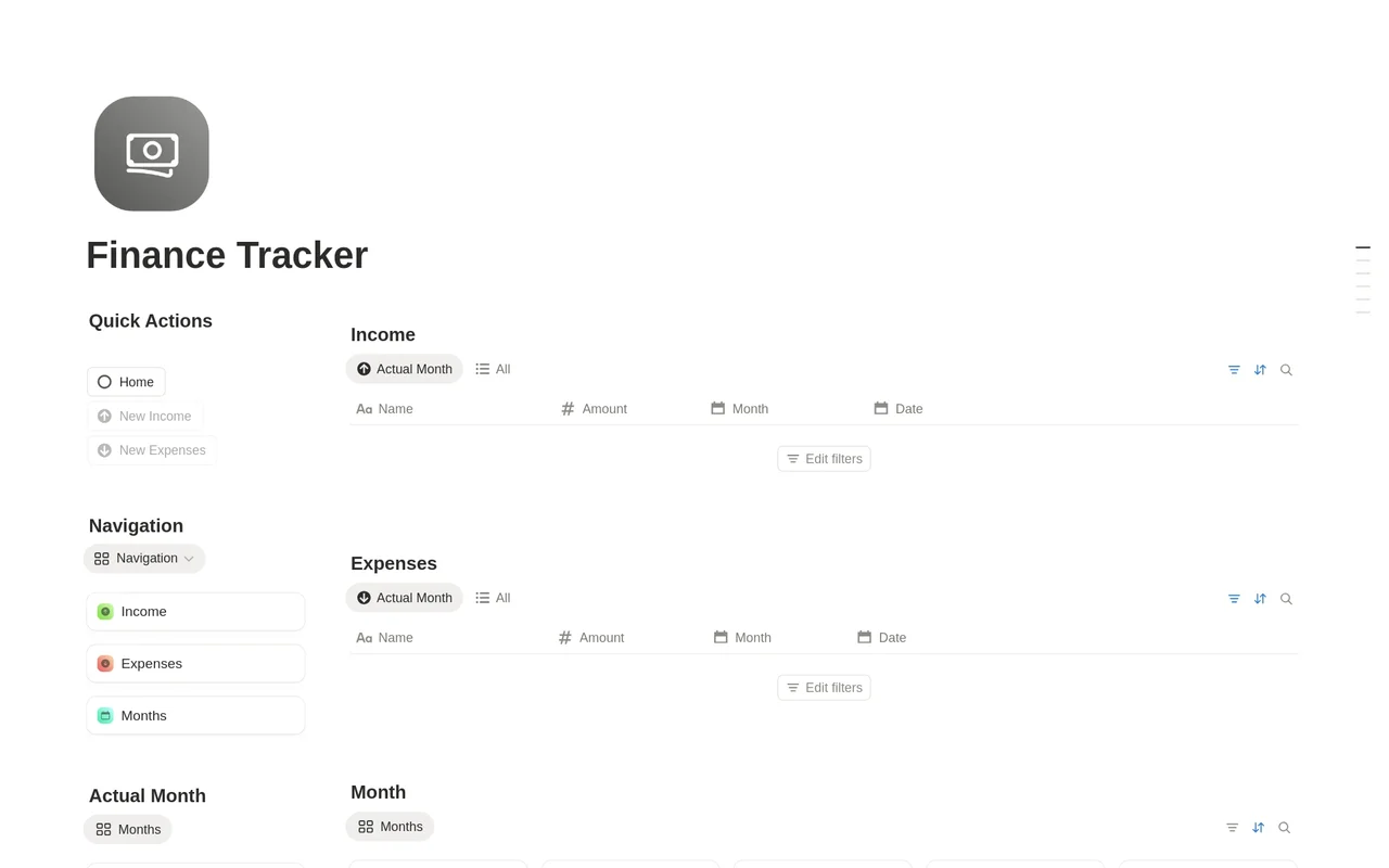 Finance Tracker preview