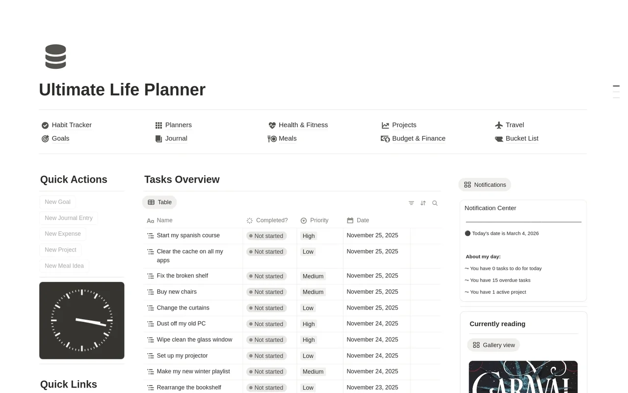 Ultimate Life Planner preview