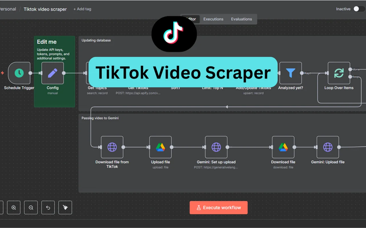 TikTok Video Scraper Agent preview