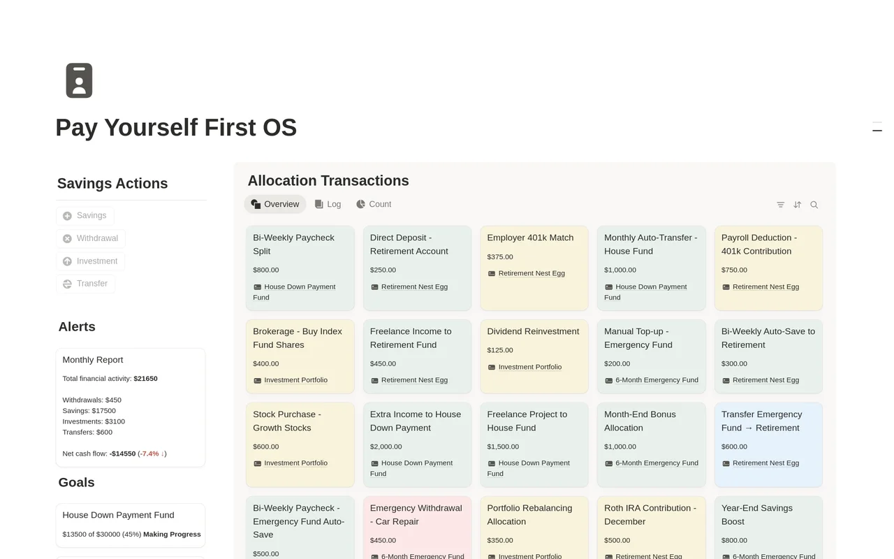 Pay Yourself First OS preview