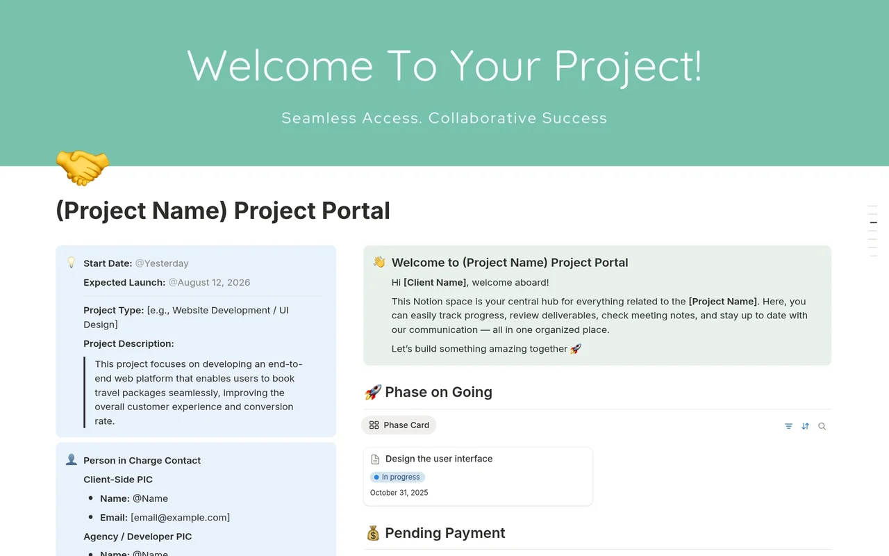 Client Portal with Task Management preview