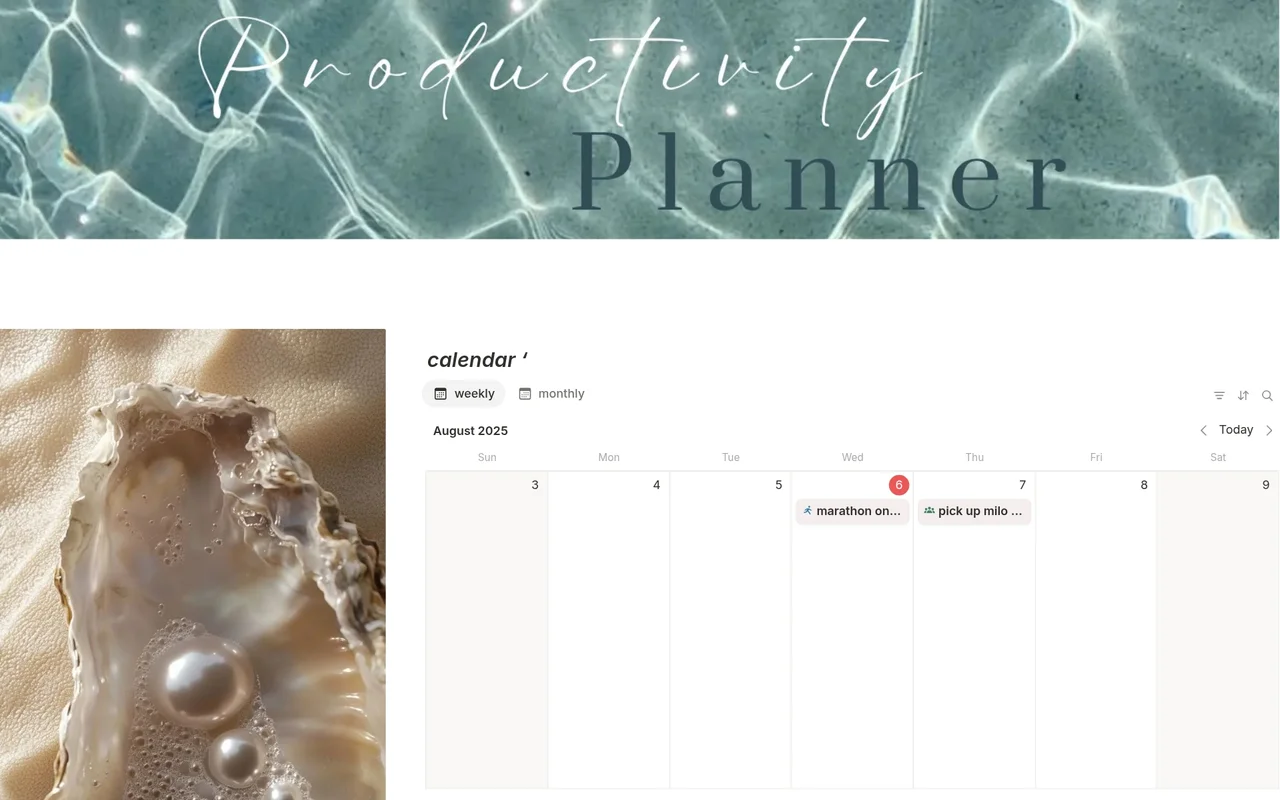 Productivity Planner | Beach Theme preview