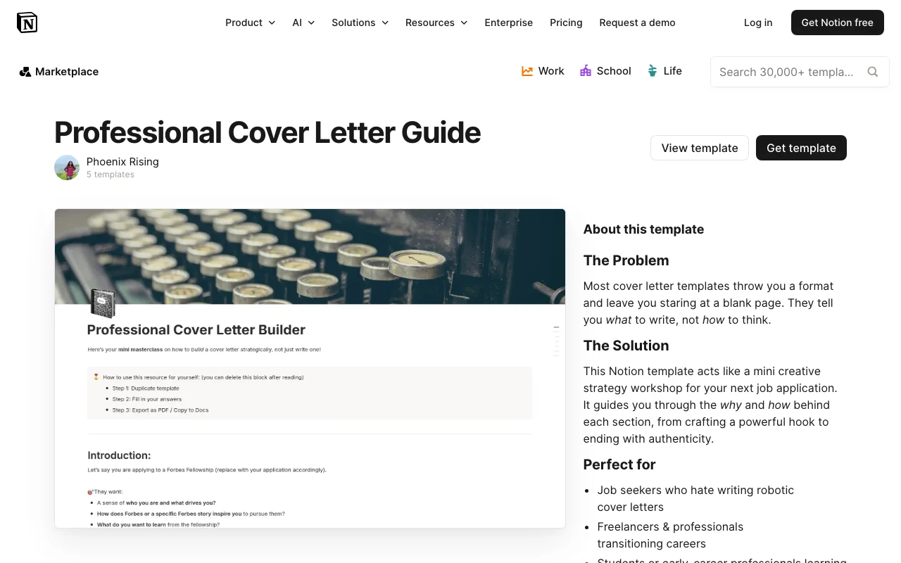 Professional Cover Letter Guide preview