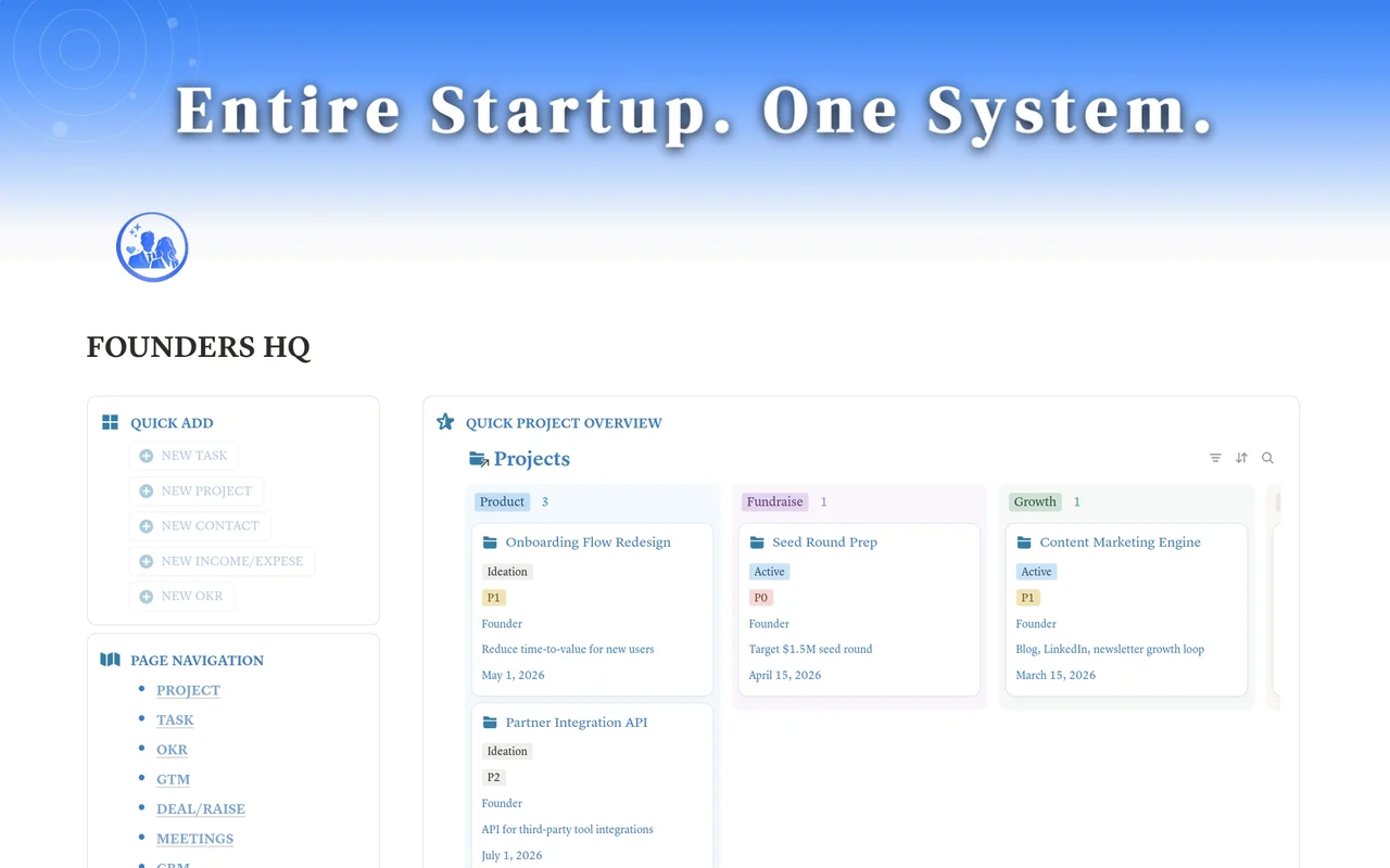 Startup Founder OS preview